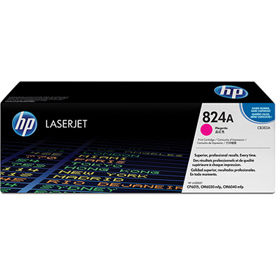 Genuine HP 824A Magenta Colour LaserJet Print Cartridge with ColourSphere Toner (21,000 Pages)